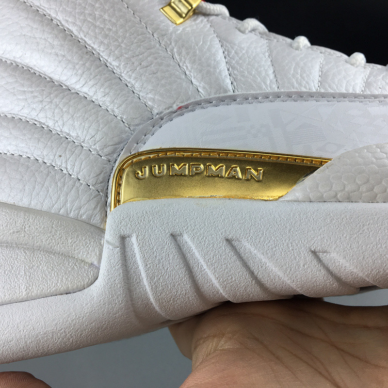 Air Jordan 12 Retro Fiba White University Red 130690-107