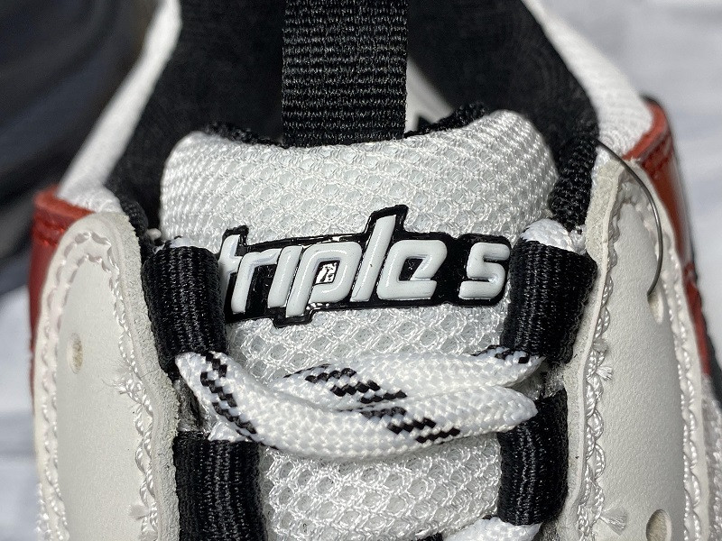 Ba*len*cia*ga triple-s sneaker (white red and black) 541624 w2fg1 1000