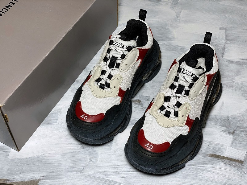 Ba*len*cia*ga triple-s sneaker (white red and black) 541624 w2fg1 1000