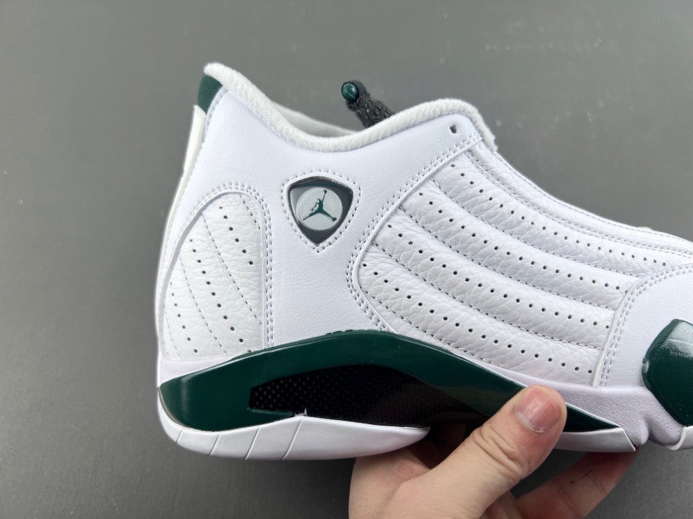 Air Jordan 14 Retro White Forest Green - 311832-131