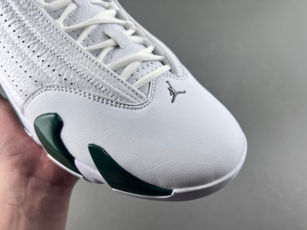 Air Jordan 14 Retro White Forest Green - 311832-131