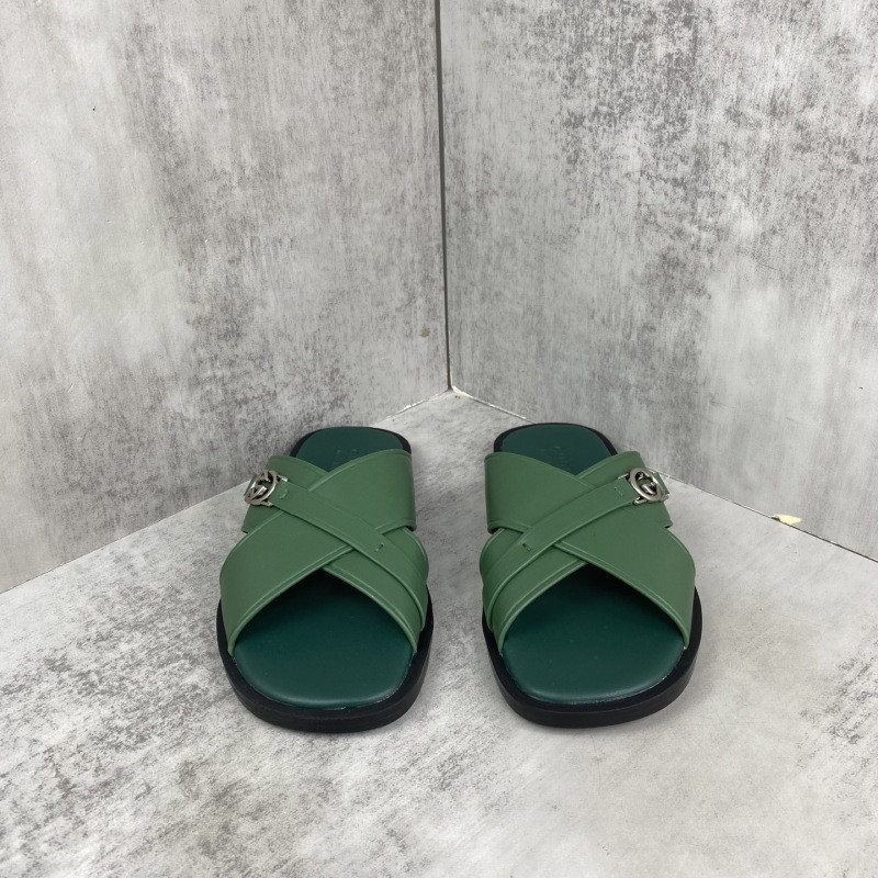 GUC LEATHER SLIDE