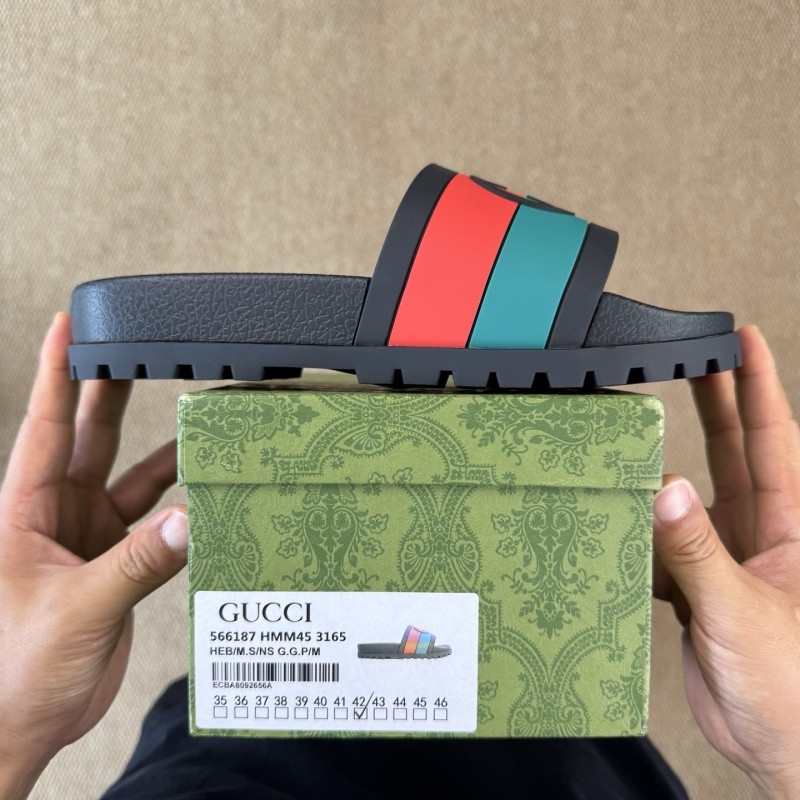 GUC LEATHER SLIDE
