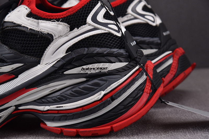 BALENCIAGA Black&Red Platform Sneaker
