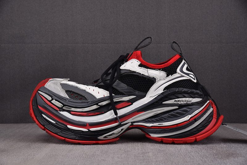 BALENCIAGA Black&Red Platform Sneaker