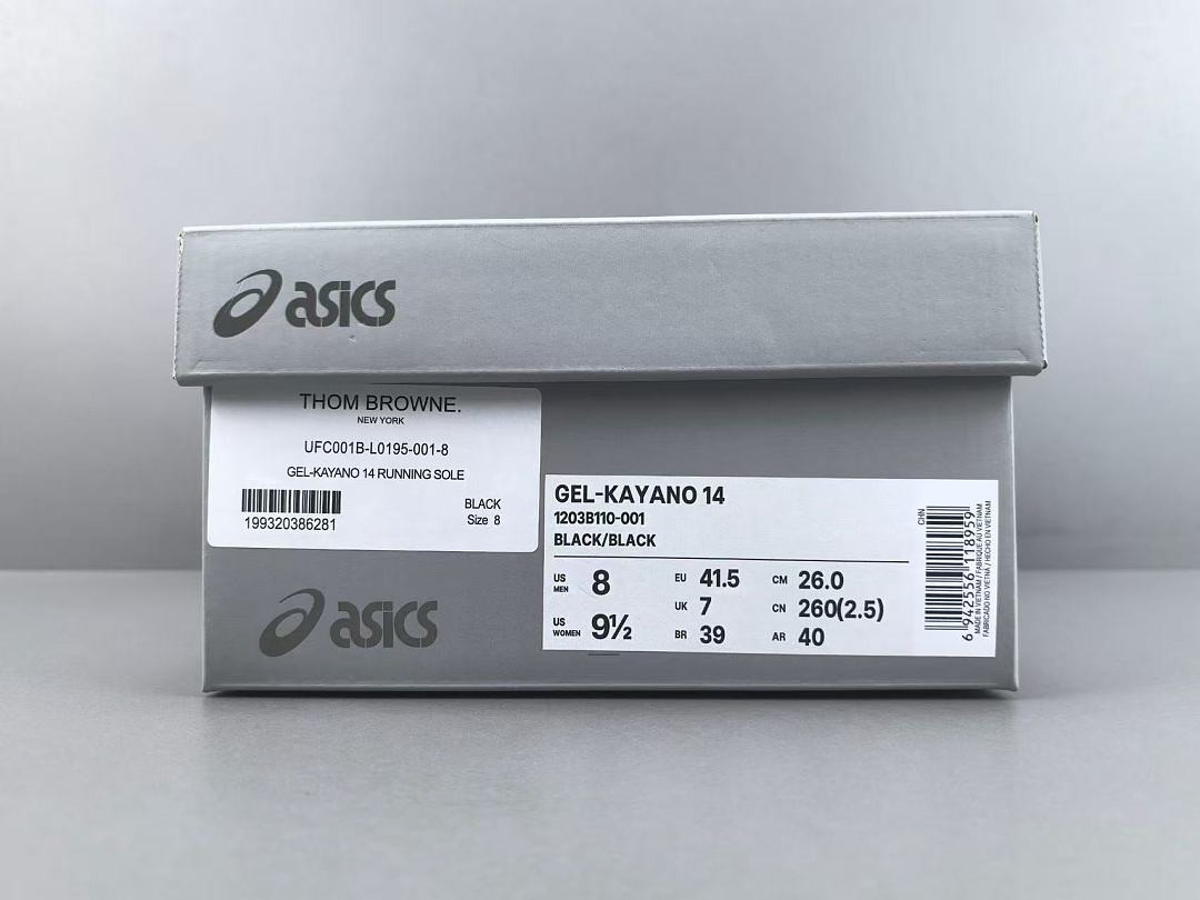 As1cs Gel-Kayano 14 Black Carrier Grey 1201A244-001