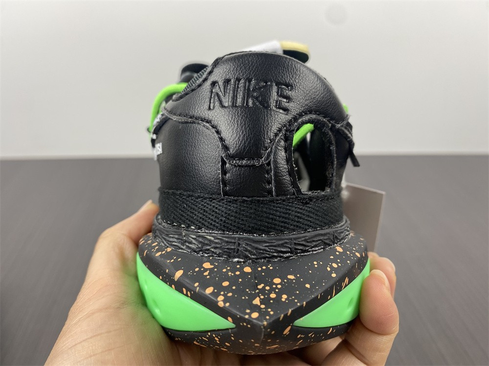 OW x Nike Blazer Low Black Green DH7863-001