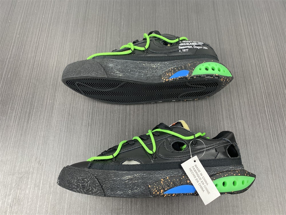 OW x Nike Blazer Low Black Green DH7863-001