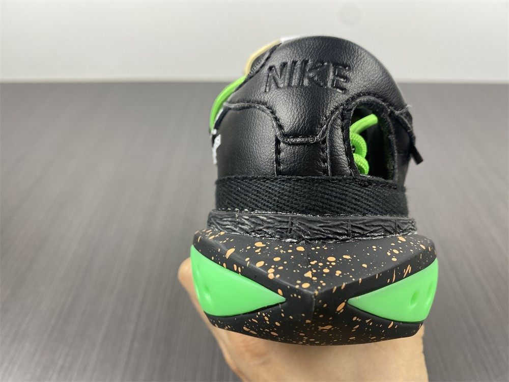 OW x Nike Blazer Low Black Green DH7863-001