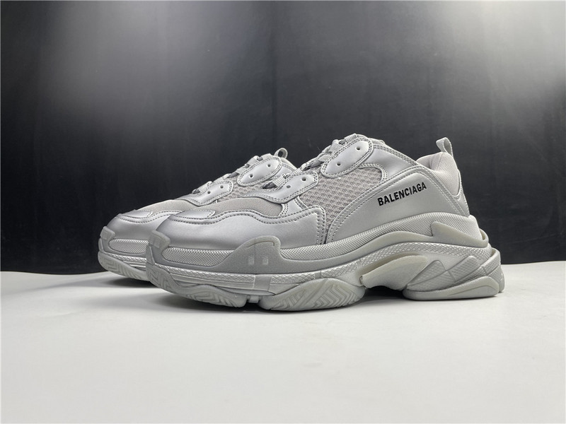 Ba*len*cia*ga sliver white sneaker 536737 w0901 8100