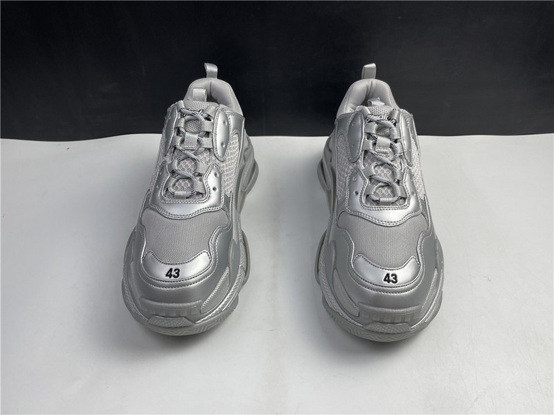 Ba*len*cia*ga sliver white sneaker 536737 w0901 8100