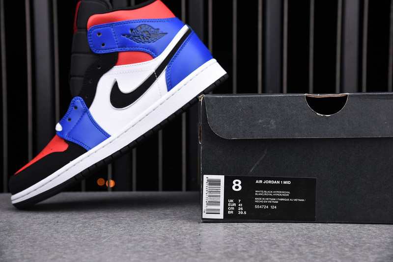 Air Jordan 1 Mid GS AJ1 mid Top3 554724-124