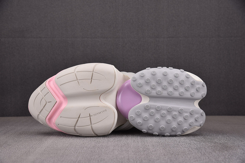 BALMAIN NEOPRENE AND LEATHER UNICORN LOW-TOP SNEAKERS