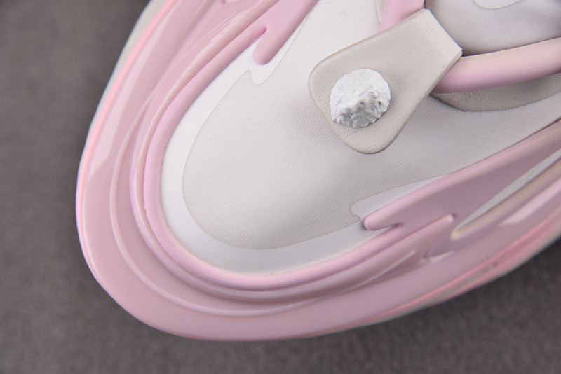 BALMAIN NEOPRENE AND LEATHER UNICORN LOW-TOP SNEAKERS