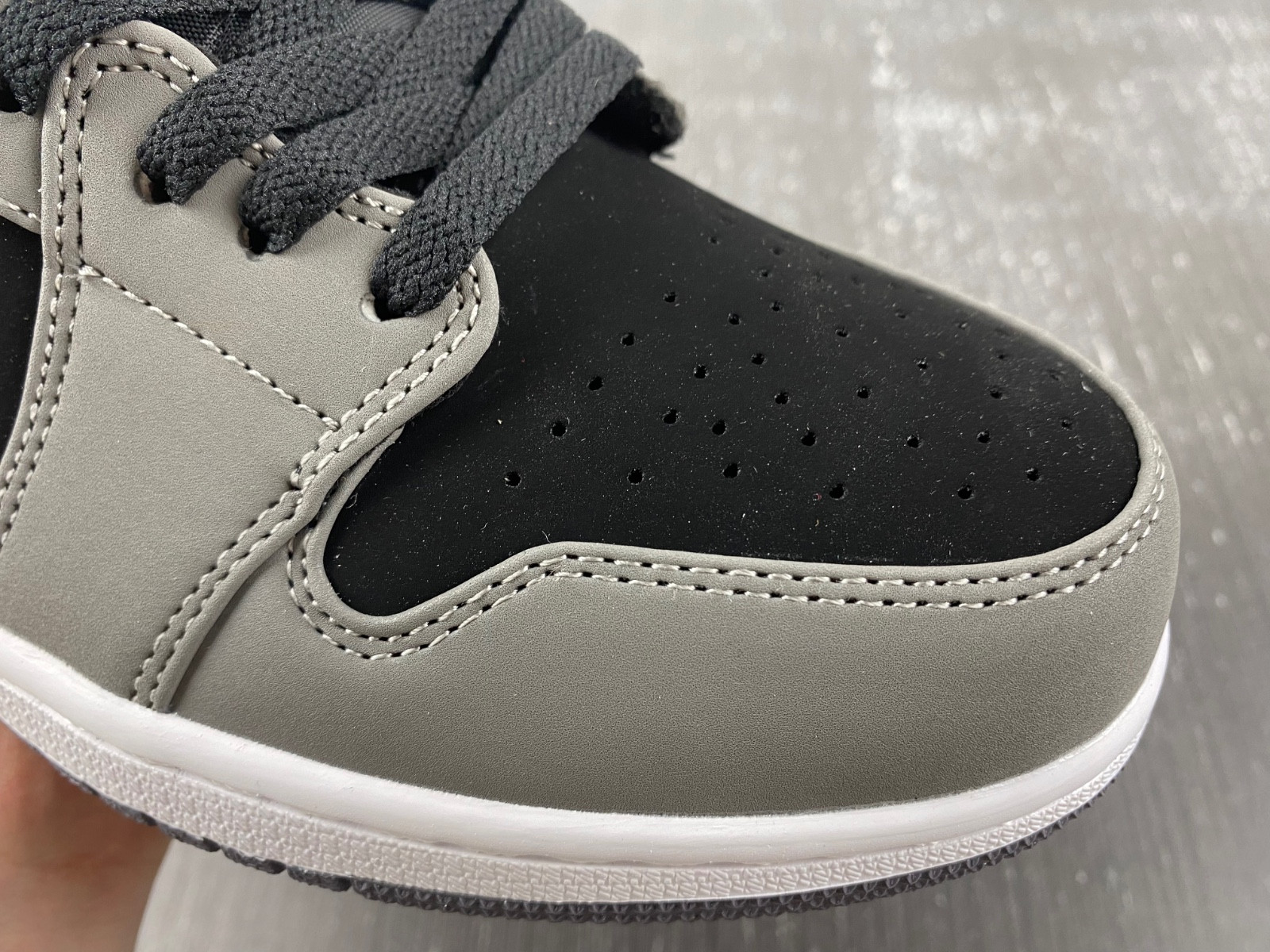 Air Jordan 1 Low Light Graphite Vivid Orange FN7308-008