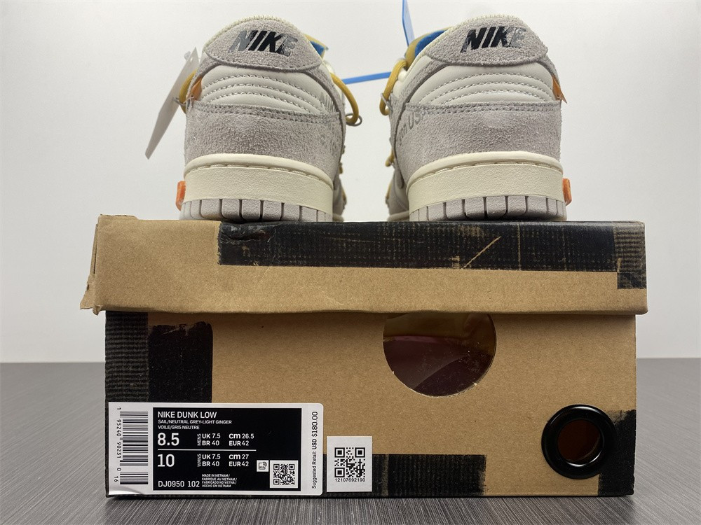NIKE DUNK LOW OW LOT 34 OF 50 DJ0950-102