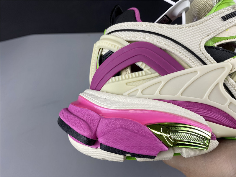 Ba*len*cia*ga track trainer (white green and pink) 568615 w2gn3 9199