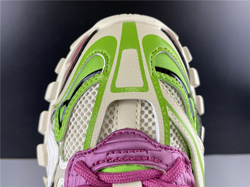 Ba*len*cia*ga track trainer (white green and pink) 568615 w2gn3 9199
