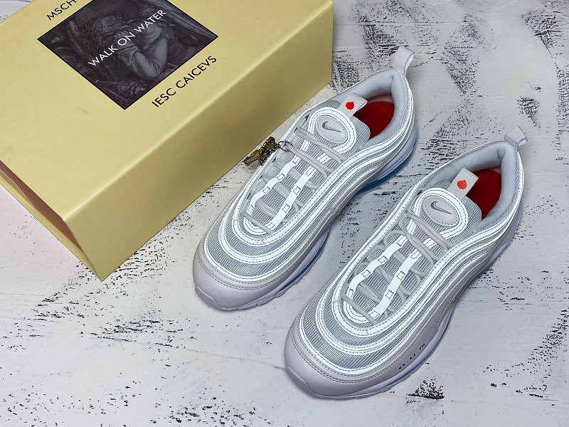 NIKE AIR MAX 97 MSCHF X INRI JESUS SHOES 921826-101JSUS