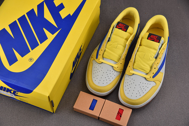 Travis Scott Air Jordan 1 Low OG Canary DZ4137-700