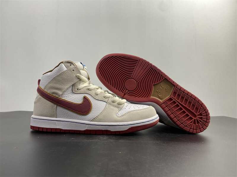 NIKE SB DUNK HIGH SAIL BRIGHT CRIMSON CV9499-100