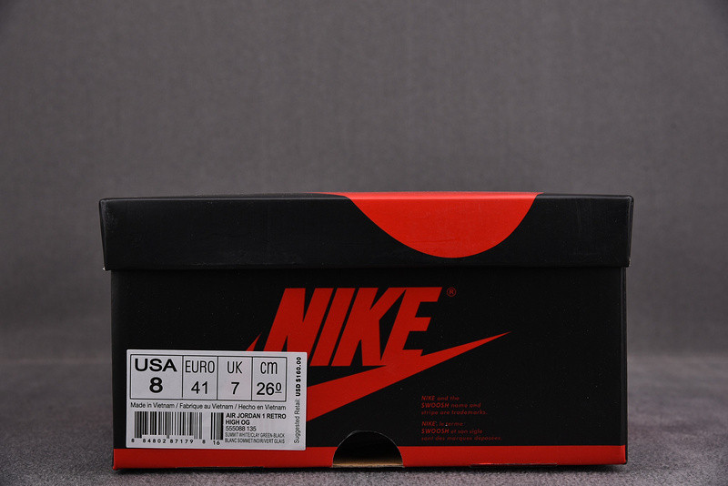 Jordan 1 Retro High Clay Green 555088-135