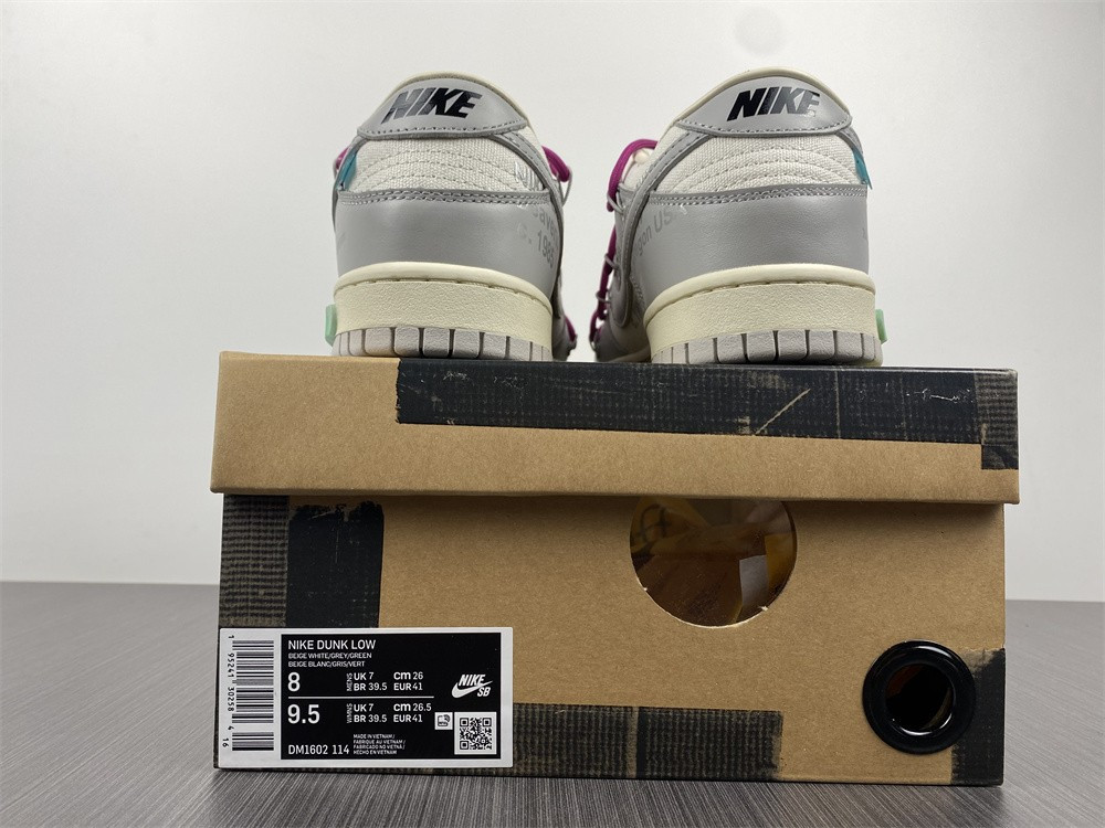 NIKE DUNK LOW OW LOT 30 OF 50 DM1602-122