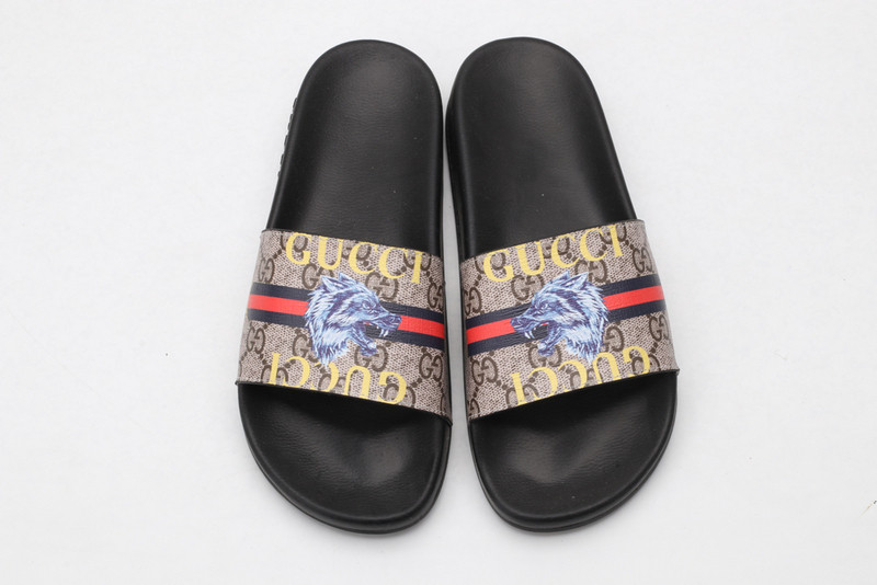 GUC LEATHER SLIDE
