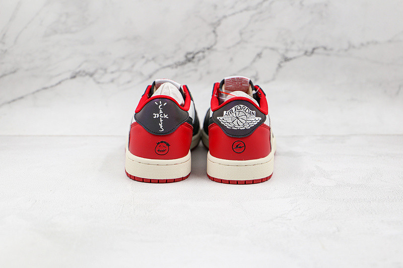 Fragment x Travis Scott x Air Jordan 1 TS White Black University Red CQ4278-088