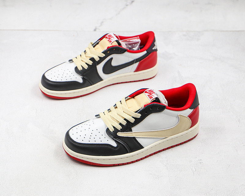 Fragment x Travis Scott x Air Jordan 1 TS White Black University Red CQ4278-088