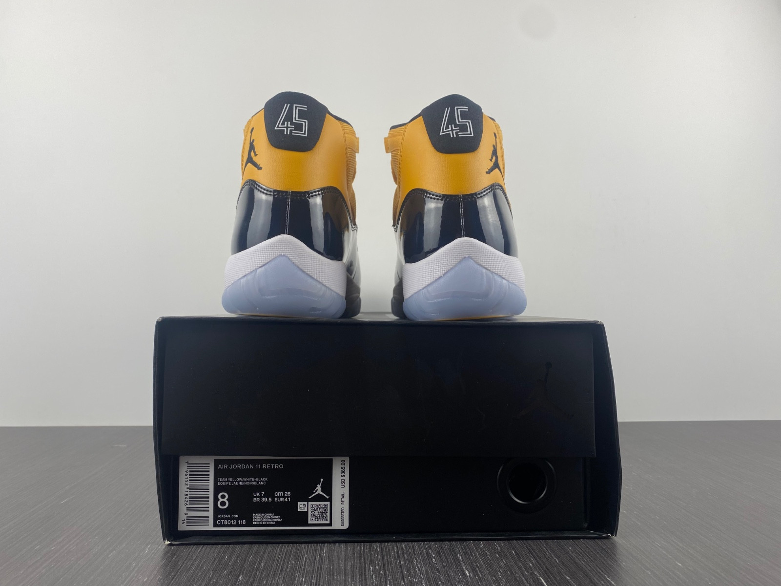 Air Jordan 11 Retro Black Yellow CT8012-118