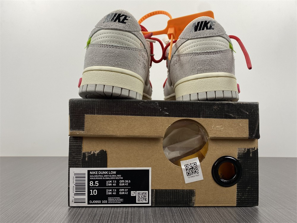 NIKE DUNK LOW OW LOT 40 OF 50 DJ0950-103