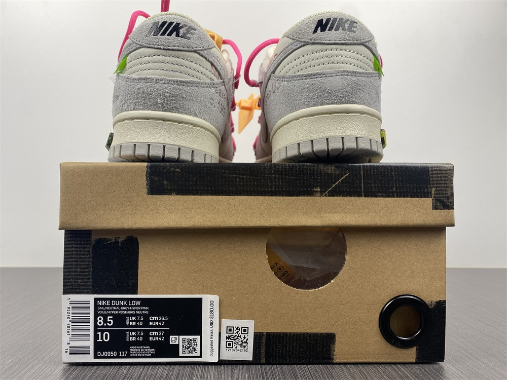 NIKE DUNK LOW OW LOT 17 OF 50 DJ0950-117