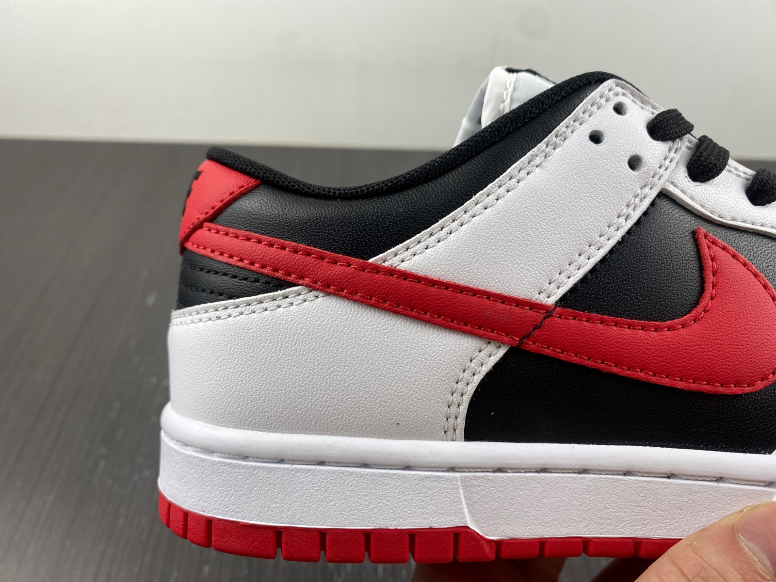 Nike Dunk Low White University Red Black FD9762-061