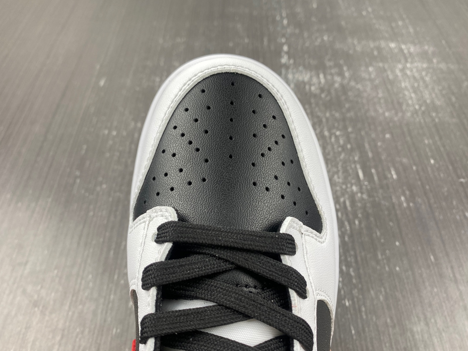 Nike Dunk Low White University Red Black FD9762-061