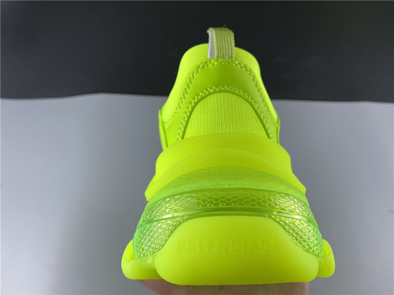 Ba*len*cia*ga triple s trainers clear sole flourescent green 541624 w2ff1 3720