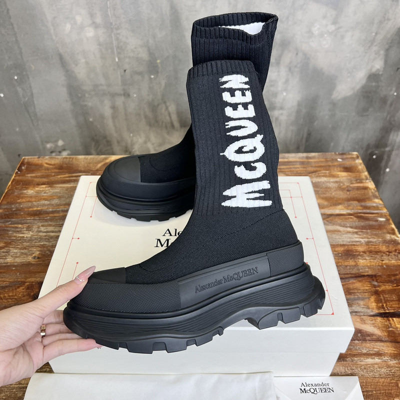 Alexander McQueen Tread sock-style boots