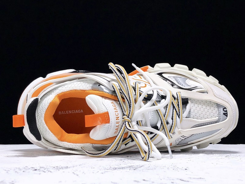 Ba*len*cia*ga track trainer (white orange) 542023 w1gb1 9059