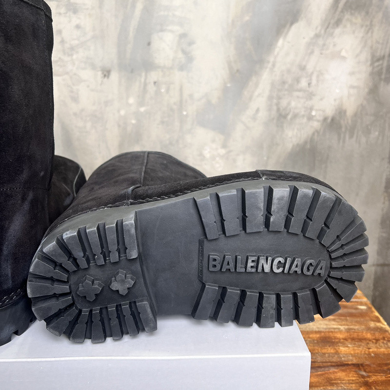 Balenciaga Alaska Faux-Fur Low Boots