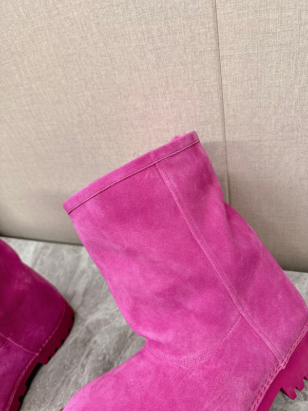 Balenciaga Alaska Faux-Fur Low Boots