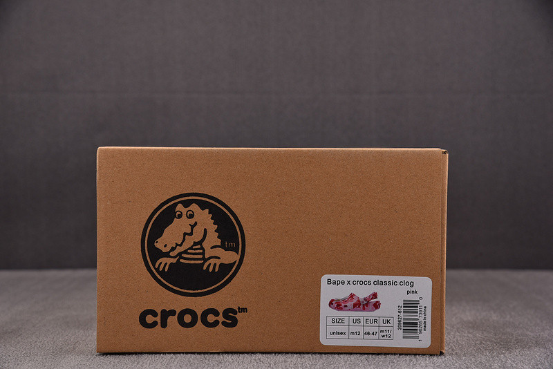 Crocs Classic Clog A Bathing Ape ABC Camo Pink