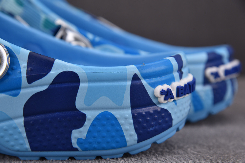 Crocs Classic Clog A Bathing Ape ABC Camo Blue