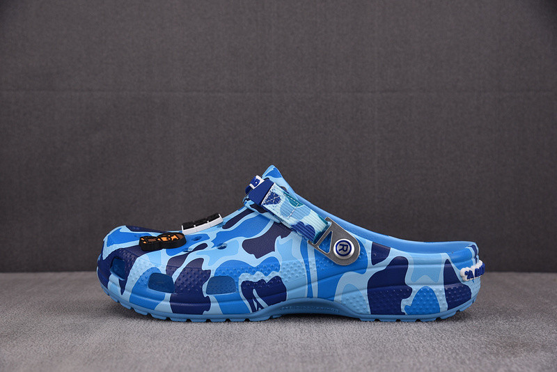 Crocs Classic Clog A Bathing Ape ABC Camo Blue