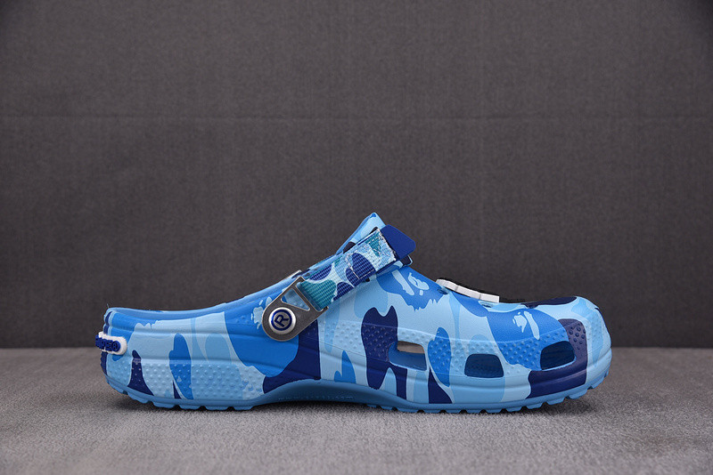 Crocs Classic Clog A Bathing Ape ABC Camo Blue