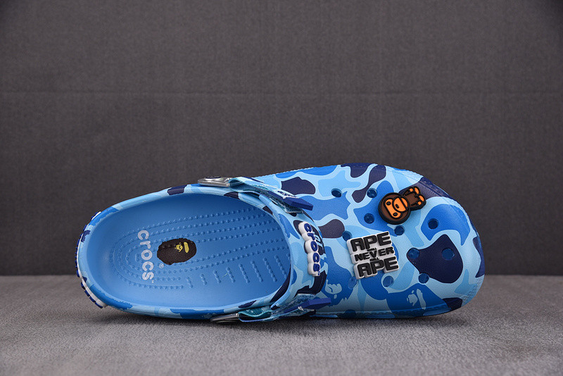 Crocs Classic Clog A Bathing Ape ABC Camo Blue