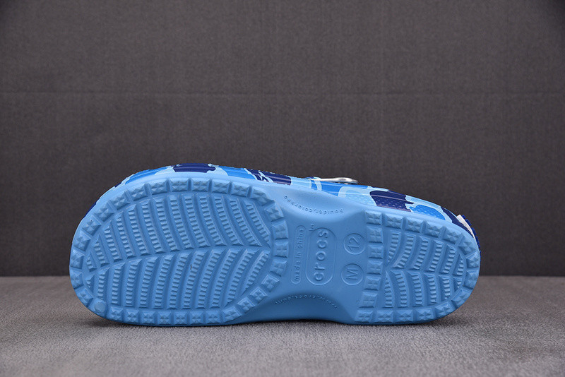 Crocs Classic Clog A Bathing Ape ABC Camo Blue