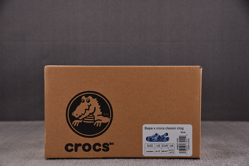 Crocs Classic Clog A Bathing Ape ABC Camo Blue