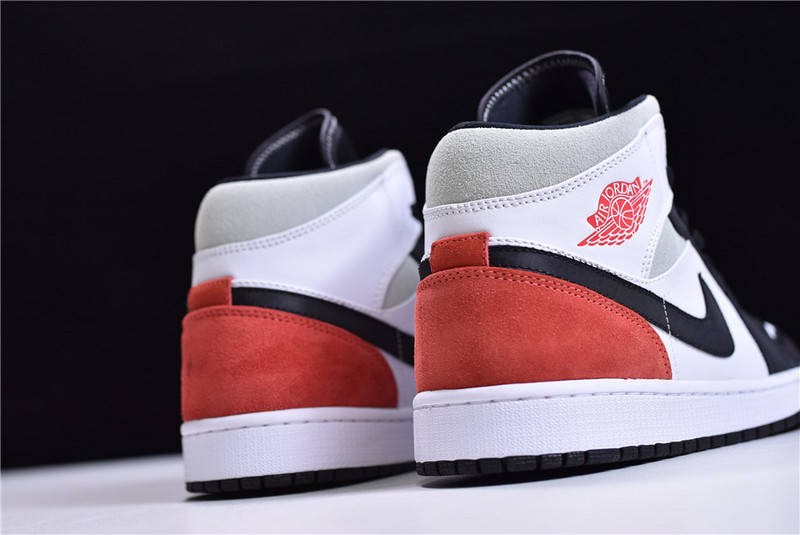 NK Air Jordan 1 Mid SE"Track Red/Union"AJ1 852542-100
