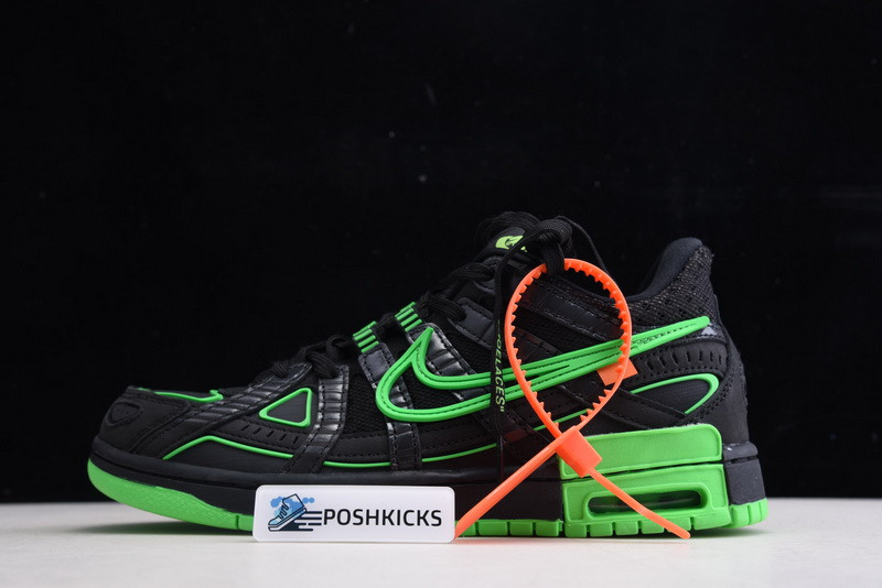 OW x Nike Air Rubber Dunk “Green Strike CU6015-001