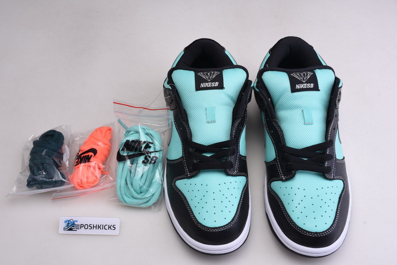 nike dunk low diamond S*pply co. "t*f*ny" 304292-402